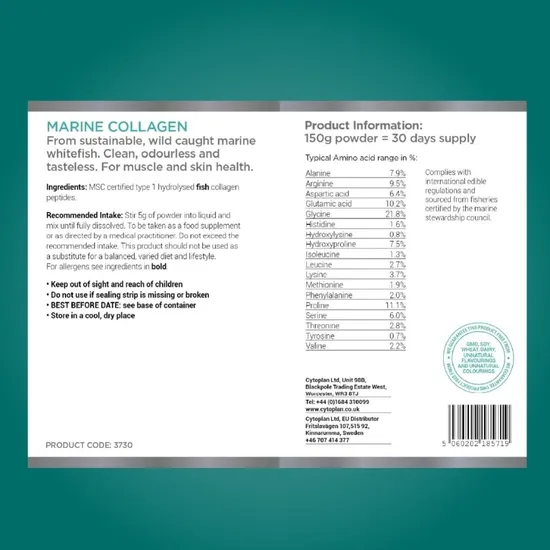 Cytoplan Marine Collagen Powder 150g