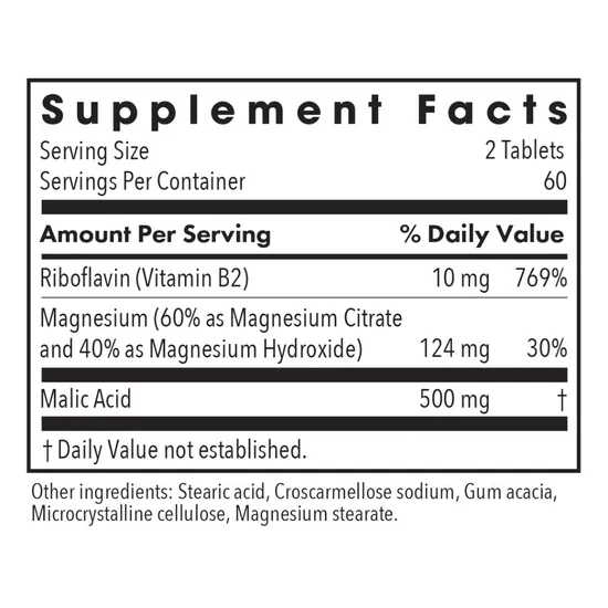 Allergy Research Group Magnesium Malate Forte Tablets 120 Tablets