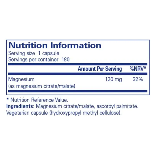Pure Encapsulations Magnesium citrate/malate Capsules 90 Capsules