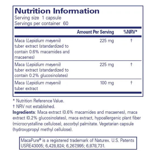 Pure Encapsulations Maca- Capsules 3 Capsules