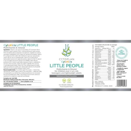 Cytoplan Little People Tablets 60 Tablets