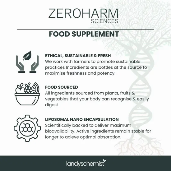 ZeroHarm Liposomal Multivitamin For Him 120 Capsules