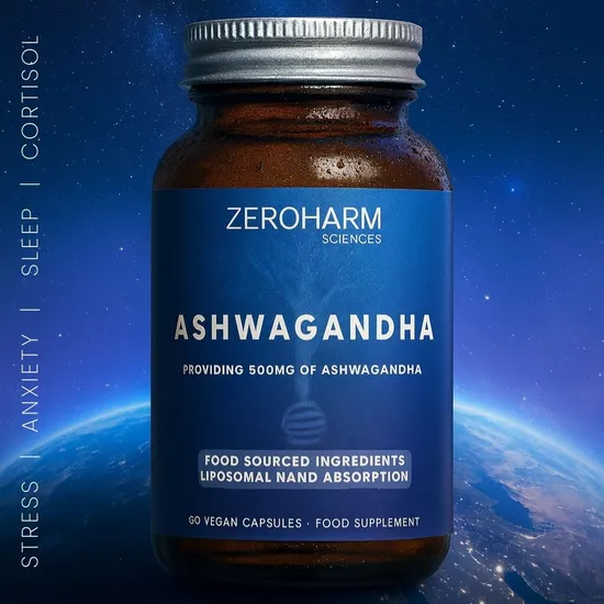 ZeroHarm Liposomal Ashwagandha 500mg Capsules 60 Capsules