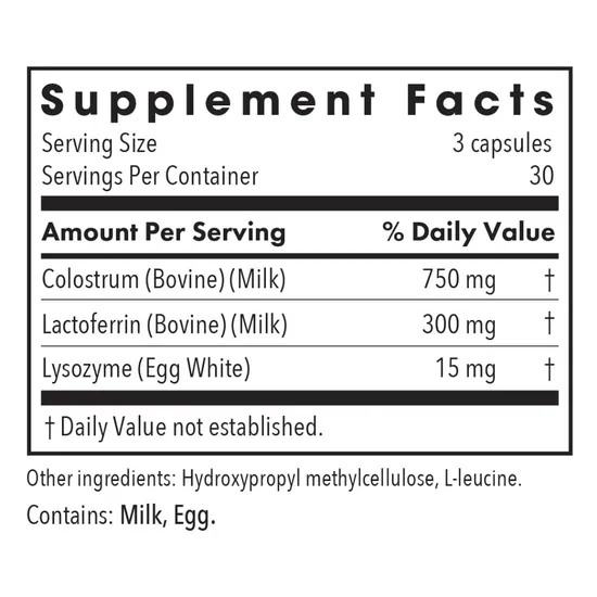 Allergy Research Group Laktoferrin With Colostrum Capsules 90 Capsules