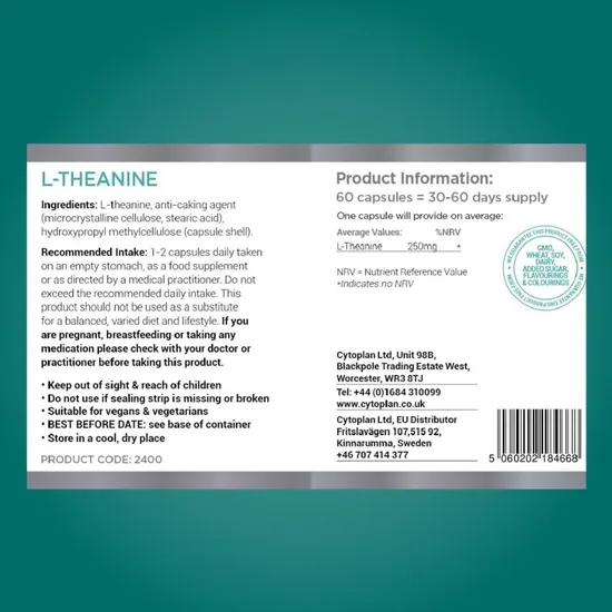 Cytoplan L-Theanine Capsules 60 Capsules