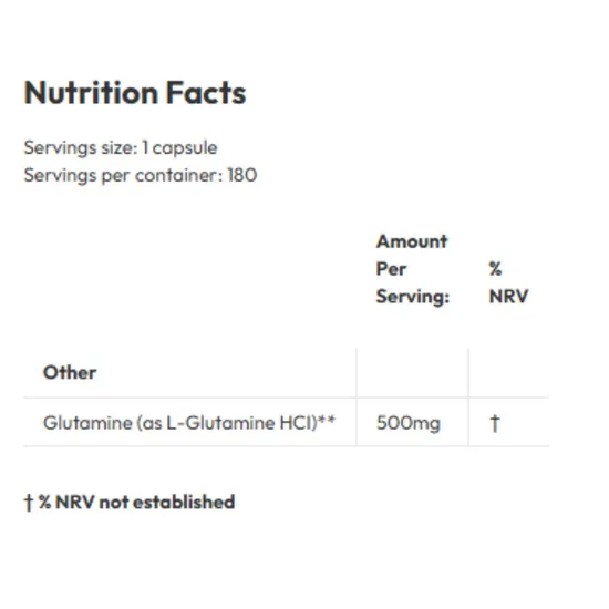 Biotics Research L-Glutamine Capsules 180 Capsules