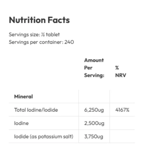 Biotics Research Iodizyme-HP Tablets 120 Tablets