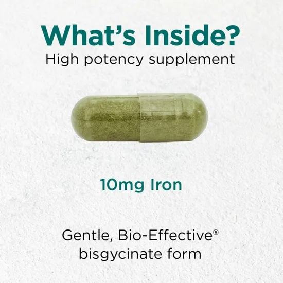 Cytoplan Iron Wholefood 10mg Elemental Capsules 60 Capsules