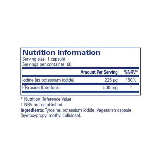 Pure Encapsulations Iodine & Tyrosine Capsules 60 Capsules