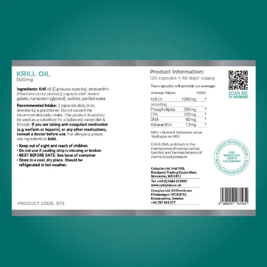 Cytoplan Krill Oil Capsules 60 Capsules