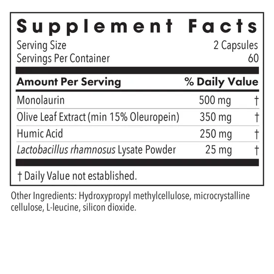 Allergy Research Group Humic-Monolaurin Complex Capsules 120 Capsules