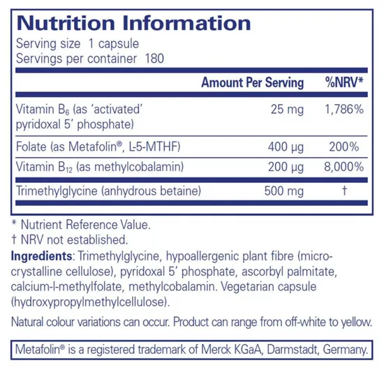 Pure Encapsulations Homocysteine Factors Capsules 60 Capsules