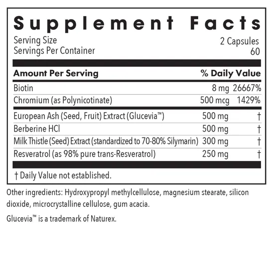 Allergy Research Group Glucose Tolerance Ll Capsules 120 Capsules