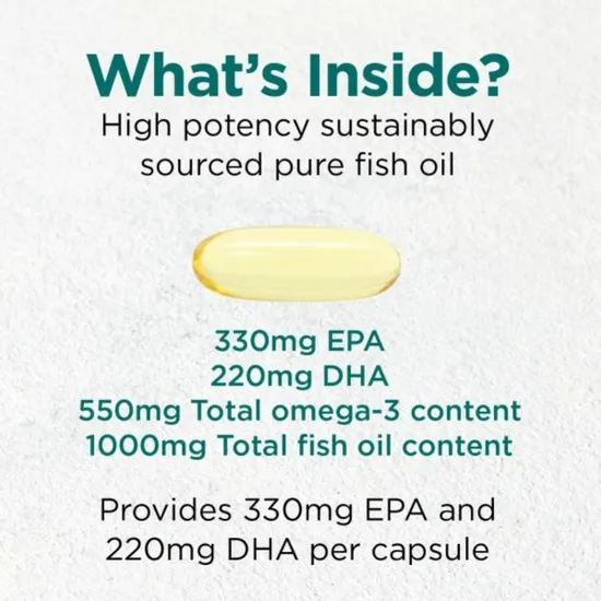 Cytoplan Fish Oil High Potency Omega 3 EPA/DHA 60 Capsules