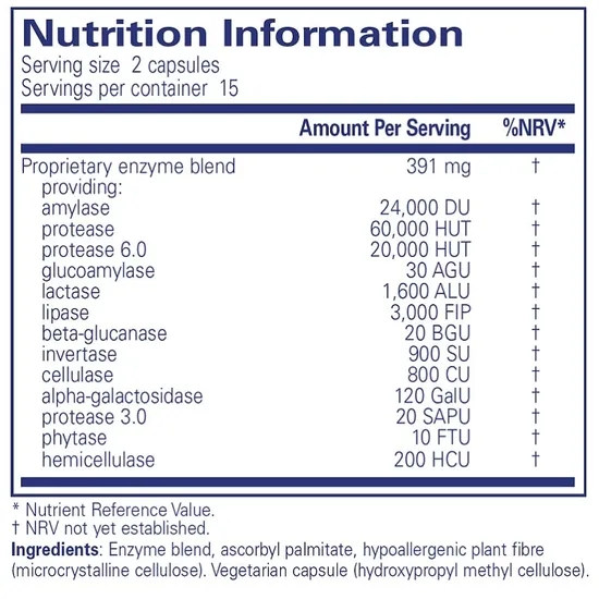 Pure Encapsulations Digestive Enzymes Ultra Capsules 30 Capsules