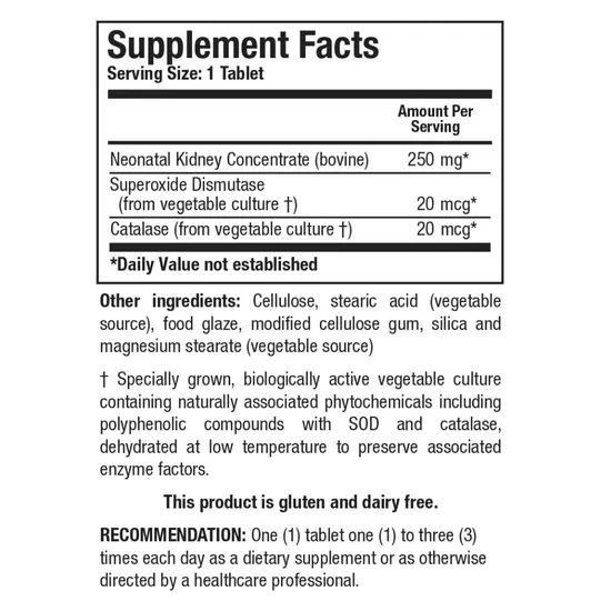 Biotics Research Cytozyme-KD Tablets 60 Tablets