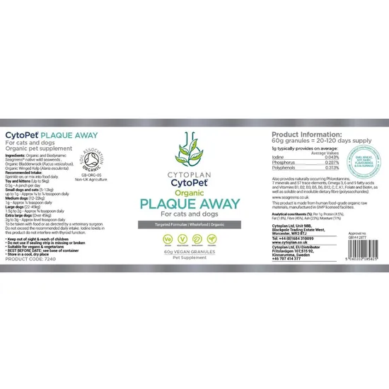 Cytoplan CytoPet Plaque Away 60g