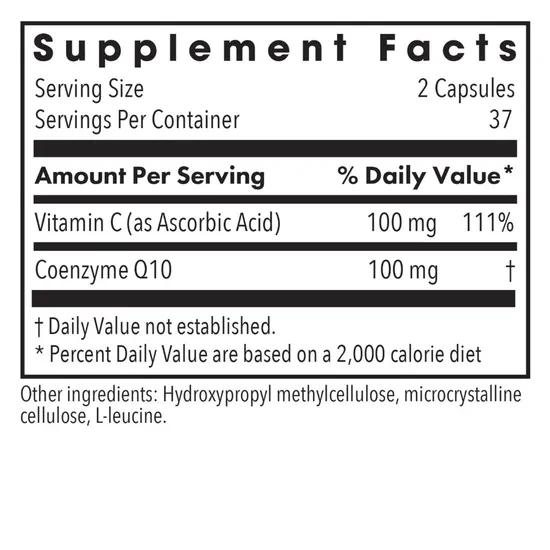 Allergy Research Group Coenzyme Q10 50mg 75 Capsules