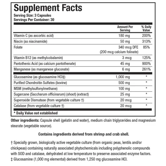 Biotics Research ChondroSamine Plus Capsules 90 Capsules
