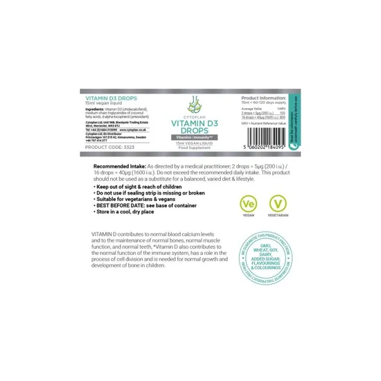 Cytoplan Children's D3 Drops 15ml