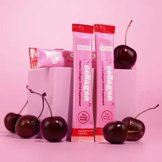 SOLV Cherry Liquid Collagen Sachet 14 Sachets