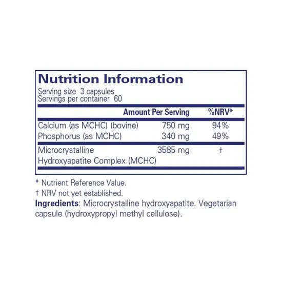 Pure Encapsulations Calcium MCHA Capsules 180 Capsules