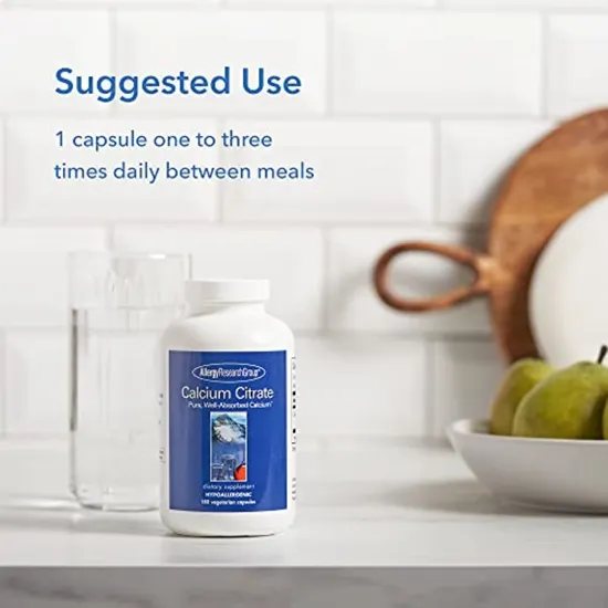 Allergy Research Group Calcium Citrate Capsules 180 Capsules