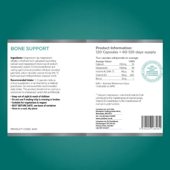 Cytoplan Bone Support Multi-nutrient Formula Capsules 120 Capsules