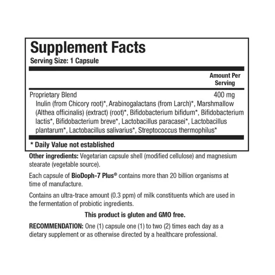 Biotics Research BioDoph-7 Plus Capsules 60 Capsules