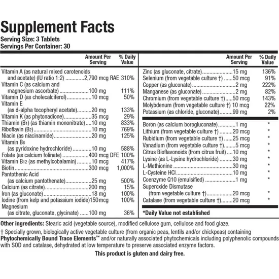 Biotics Research Bio-Multi Plus Tablets 90 Tablets