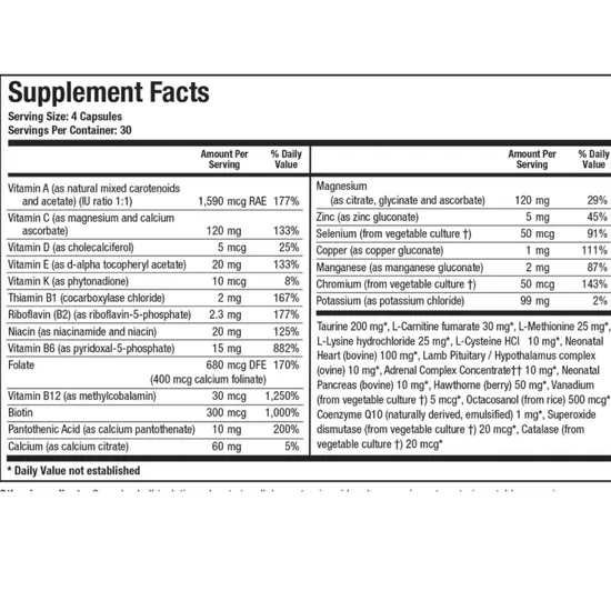 Biotics Research Bio-Cardiozyme Forte Tablets 120 Tablets