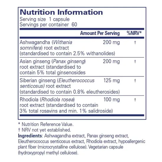 Pure Encapsulations Ashwagandha Xtra Capsules 60 Capsules