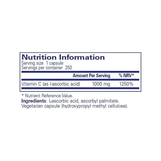 Pure Encapsulations Ascorbic Acid Capsules 90 Capsules