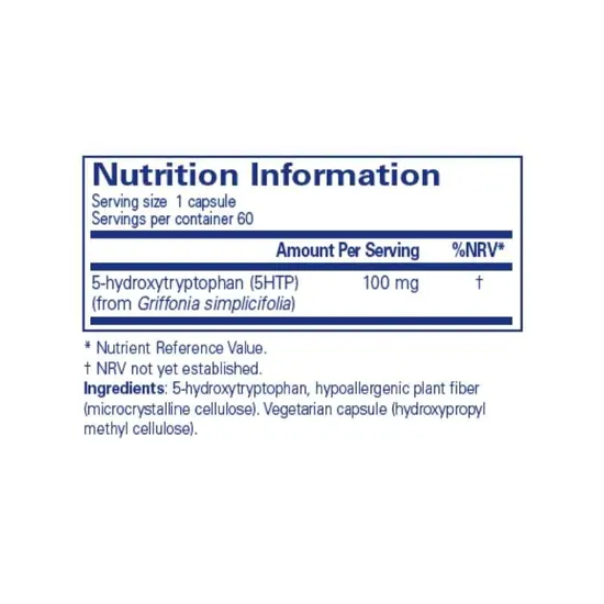 Pure Encapsulations 5-HTP 100mg 60 Capsules