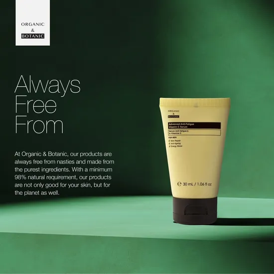 Organic & Botanic Advanced Anti-Fatigue Vitamin C Serum For Men 2 x 30ml