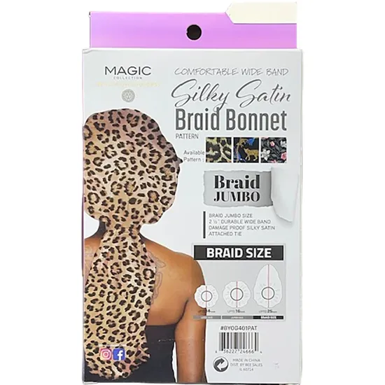 Magic Collection Silky Satin Braid Bonnet jumbo / colored
