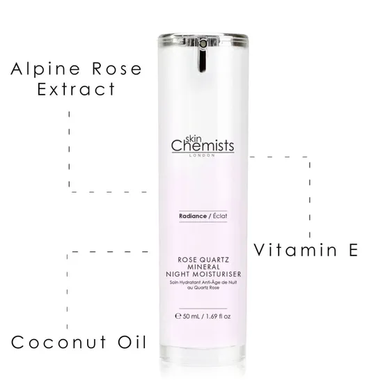 skinChemists Rose Quartz Mineral Night Moisturiser 50ml