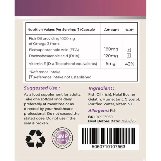 BePurer The Omega Capsule 60 Capsules