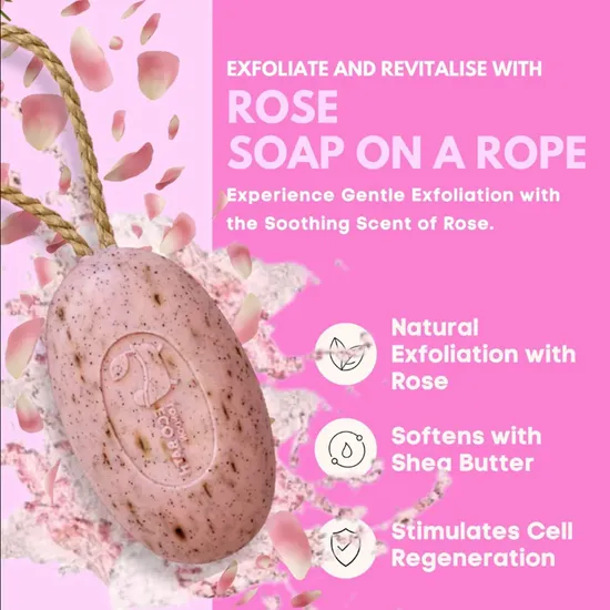 Eco Bath London Soap On A Rope Apricot