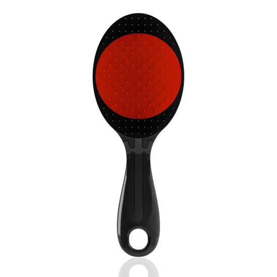 ONE Hairstyling The World's ONLY Adjustable Bristle Strength Hair Brush Black - Red
