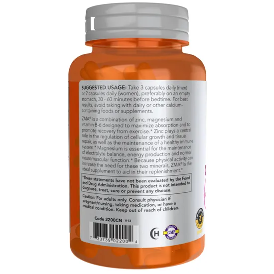 NOW Foods ZMA Sports Recovery Capsules 90 Capsules