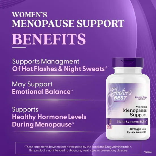 Doctor's Best Women's Menopause Support Capsules 30 Capsules