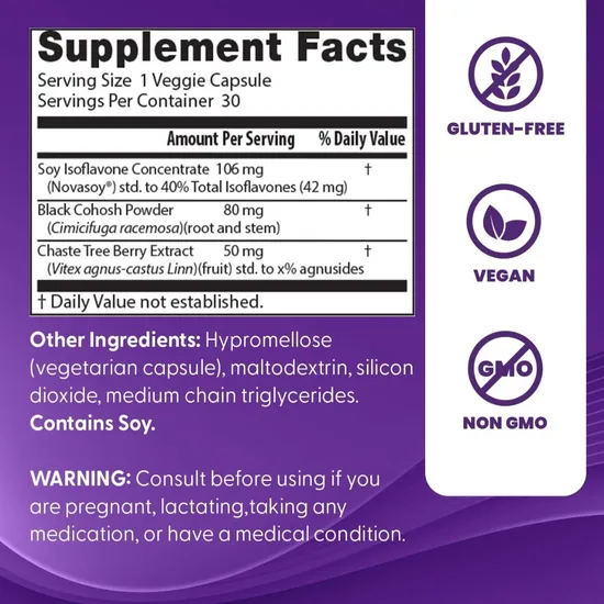 Doctor's Best Women's Menopause Support Capsules 30 Capsules