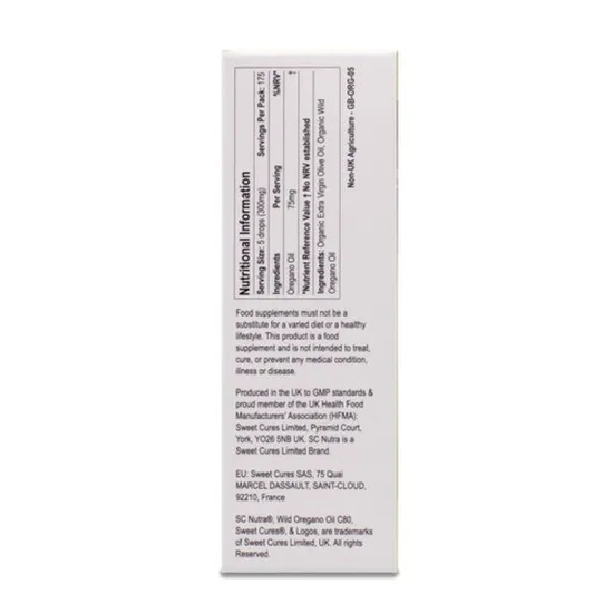 SC Nutra Wild Oregano Oil C80 25ml