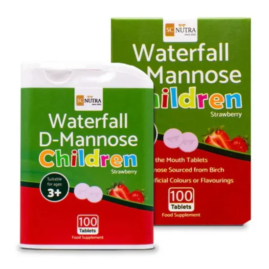 SC Nutra Waterfall D-Mannose Children Strawberry Chewables 100
