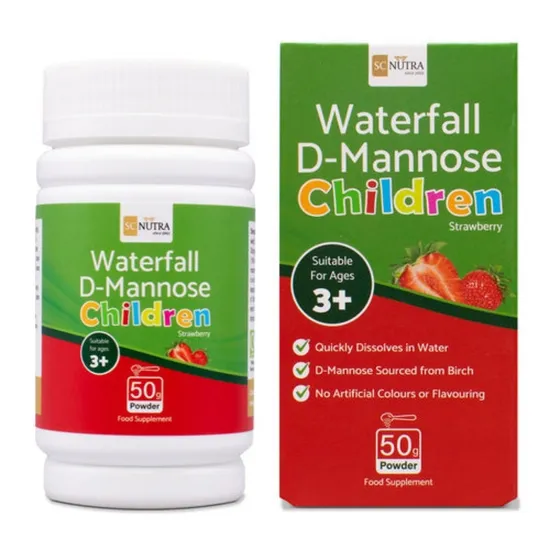 SC Nutra Waterfall D-Mannose Children Strawberry Powder 50g