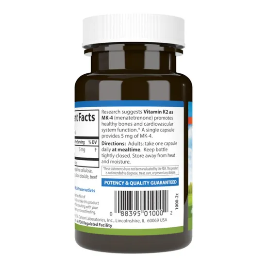 Carlson Labs Vitamin K2 MK-4 5mg 60 Capsules