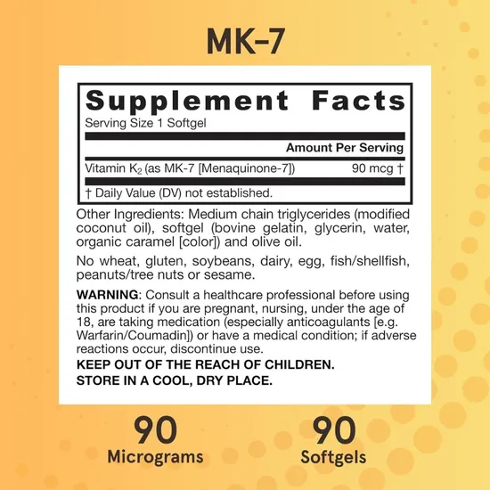 Jarrow Formulas Vitamin K2 MK7 90mcg - 90 Softgels