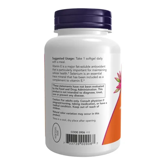 NOW Foods Vitamin E-400iu With Selenium Softgels 100