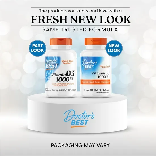 Doctor's Best Vitamin D3 1000iu 180 Softgels